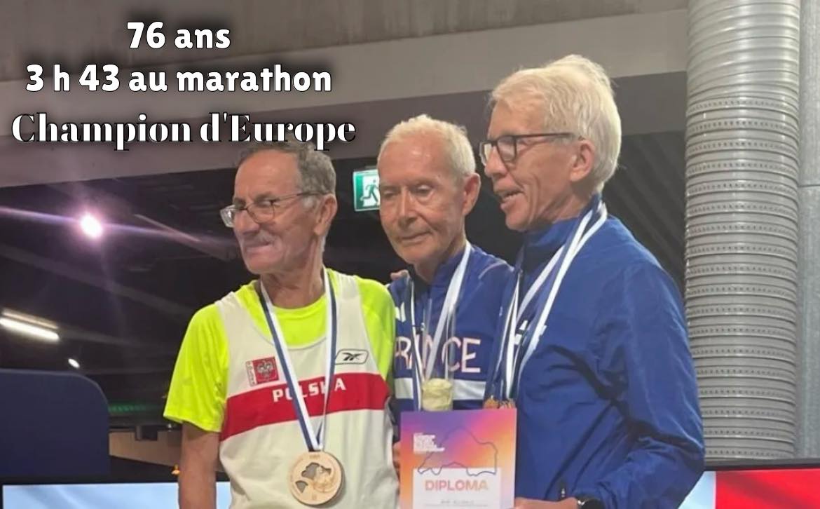 Bernard Morin, 76 ans – Champion d’Europe du marathon 2025